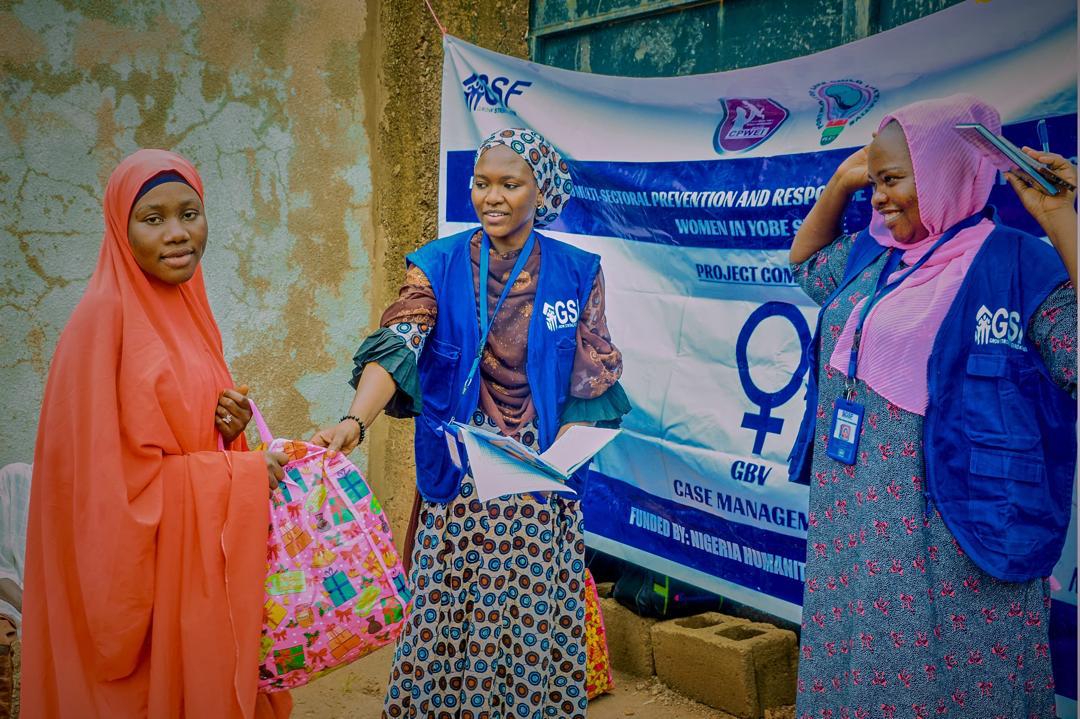 Gender-Based Violence Dignity kit given to a woman